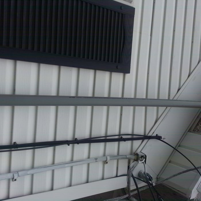 Pipe installed for new weather head