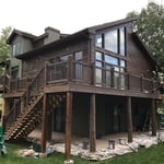 Fresh stain revives the siding!