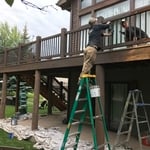 Deck Staining by Hand-the only way!