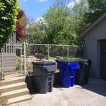 Before pic of chain link fence