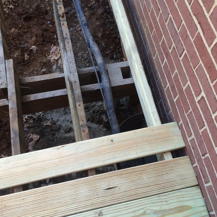 during pic of post repair