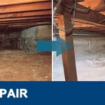 Crawl space vapor barrier