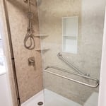 Tub-to-Shower Conversion - Sierra Sand