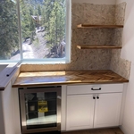 Cozy cabin bar top