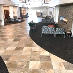 Commercial tile and carpet tile installation