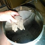 The debris collected out of ducts