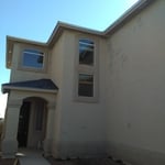 Stucco damage due to hail