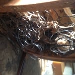 Allison 4 chairs reupholstered with leather