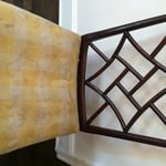 Allison 4 chairs reupholstered with leather
