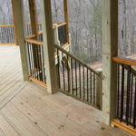 deck walkway from gazebo to house