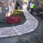 Flagstone walkway
