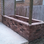 Brick flowebed