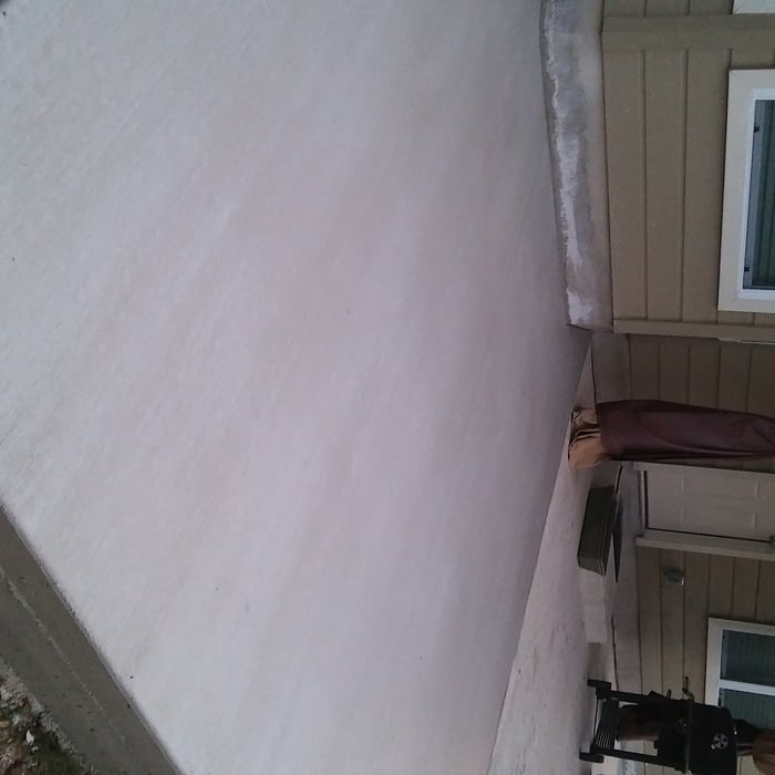Concrete patio