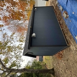 Outdoor kitchen shed