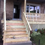 Front Porch and railing