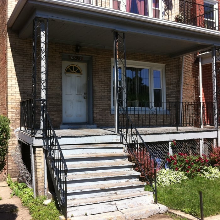 Front Porch and railing