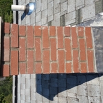 Completed chimney with pre cast top