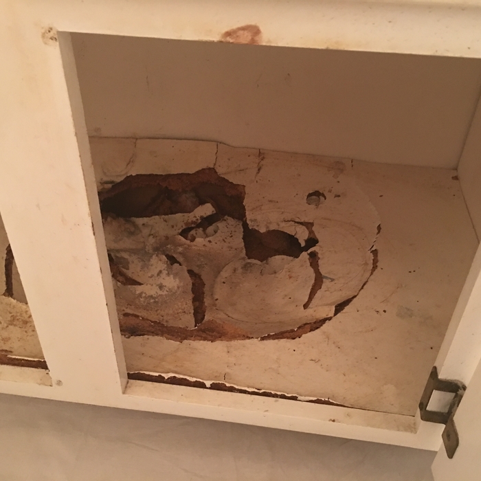 ROTTEN BOTTOM SINK BASE