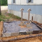 begining of faux water well