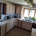 Cabinet refinish before