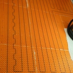 Heated tile flooring