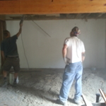 kitchen wall gone