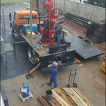 setting large compressor on roof