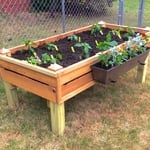 Custom raised garden bed