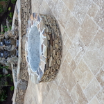 Patio , fire pit,waterfal