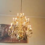 Classic Antique Brass Chandelier