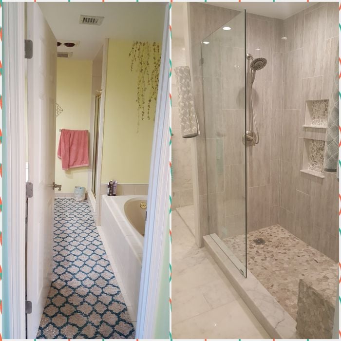 Before & After - Tub to Shower