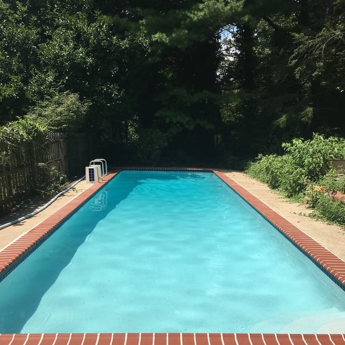 Gunite pool renovation in Roland Park, Maryland