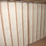 Foam insulation in walls