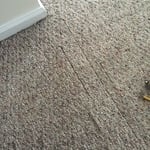 carpet installation by seaside (before)