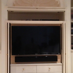 TV Mount in Cabinet