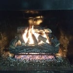 Repair and Decorated Ember Bed Fireplace