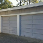 Old Wood Flip-up Garage Door