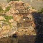 Natural Rock Waterfall