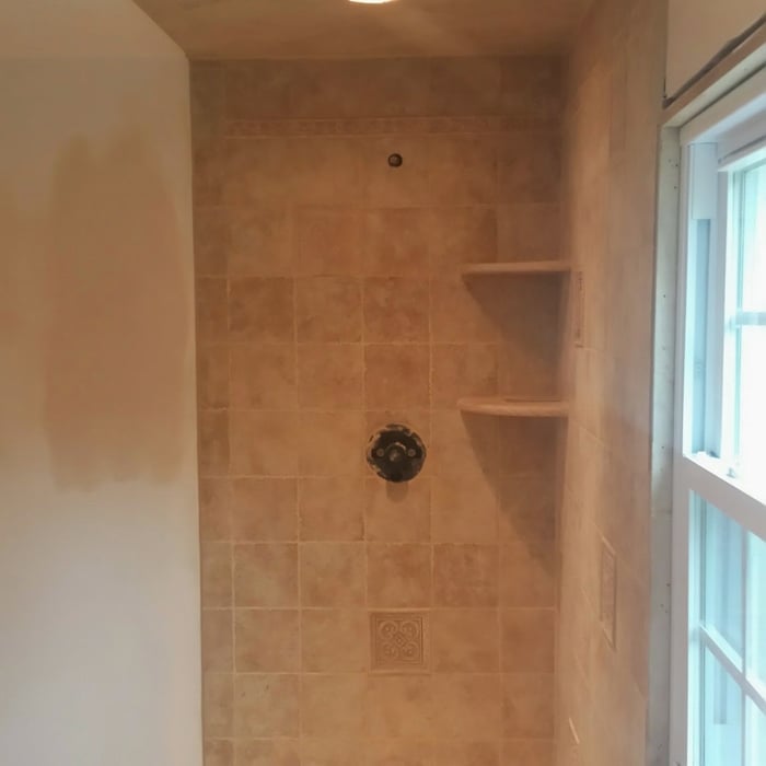 finished shower