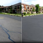 Parking lot Sealcoat and crack repair