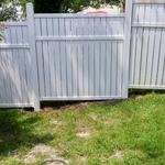 White Vinyl Fence