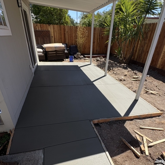 Concrete patio