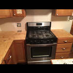 Stove and counter top