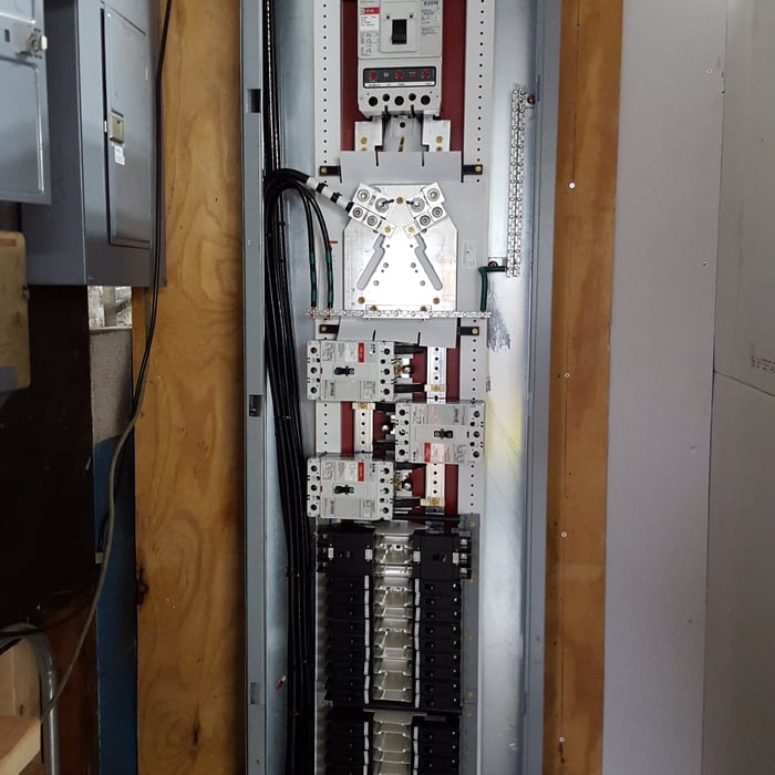 New distribution panel at a car dealership