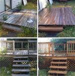 Powerwashing flat deck