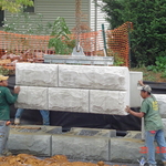 Commercial retaining wall