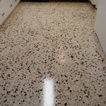 terrazzo floor, completed