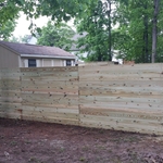 6ft horizontal privacy fence.