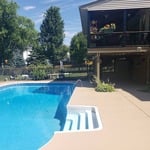 Decorative Coating around Pool deck