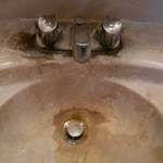 Bathroom Sink with Hardwater